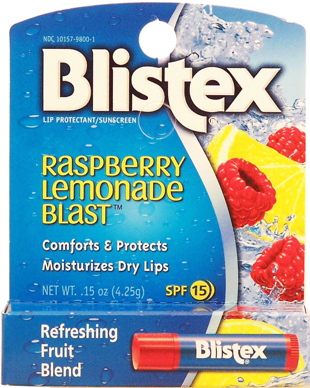 Blistex  lip protectant/sunscreen, raspberry lemonade blast, spf 15, 1-stick Full-Size Picture